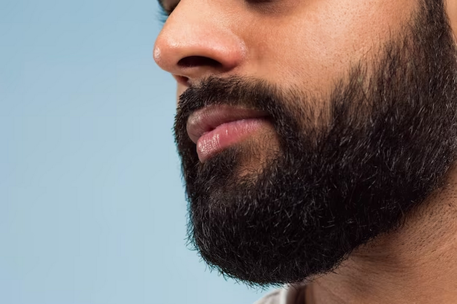Close-up of a man's beard